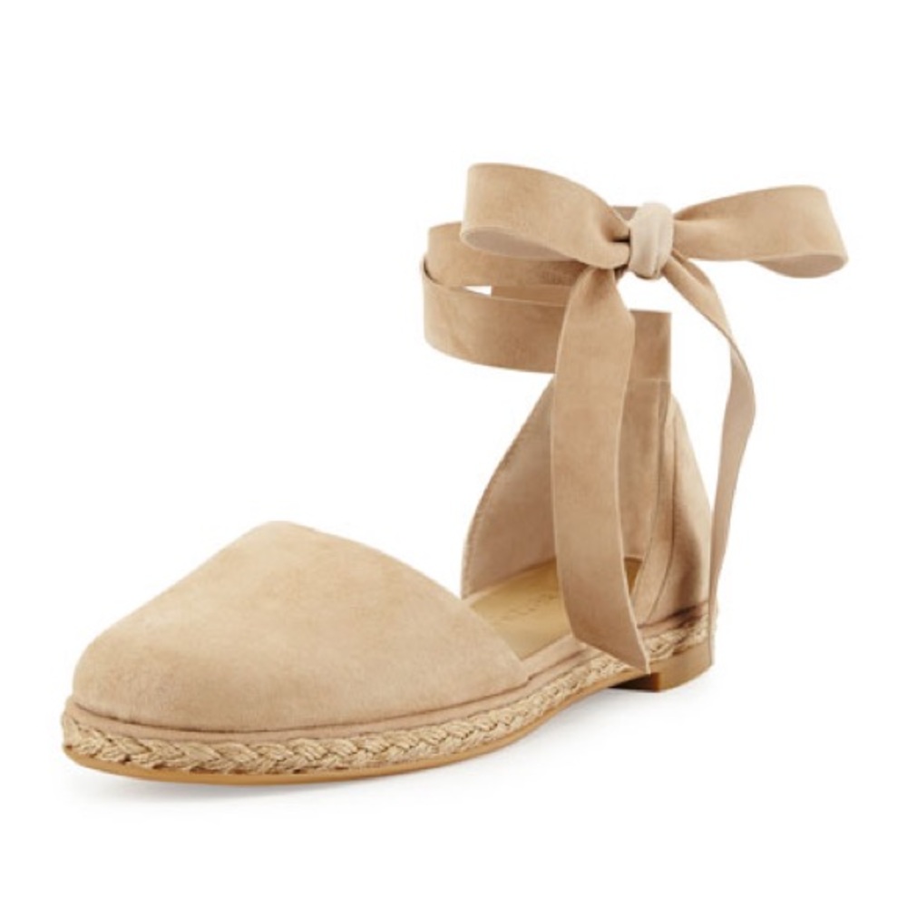 Stuart Weitzman D’Orsay Espadrille Flats
